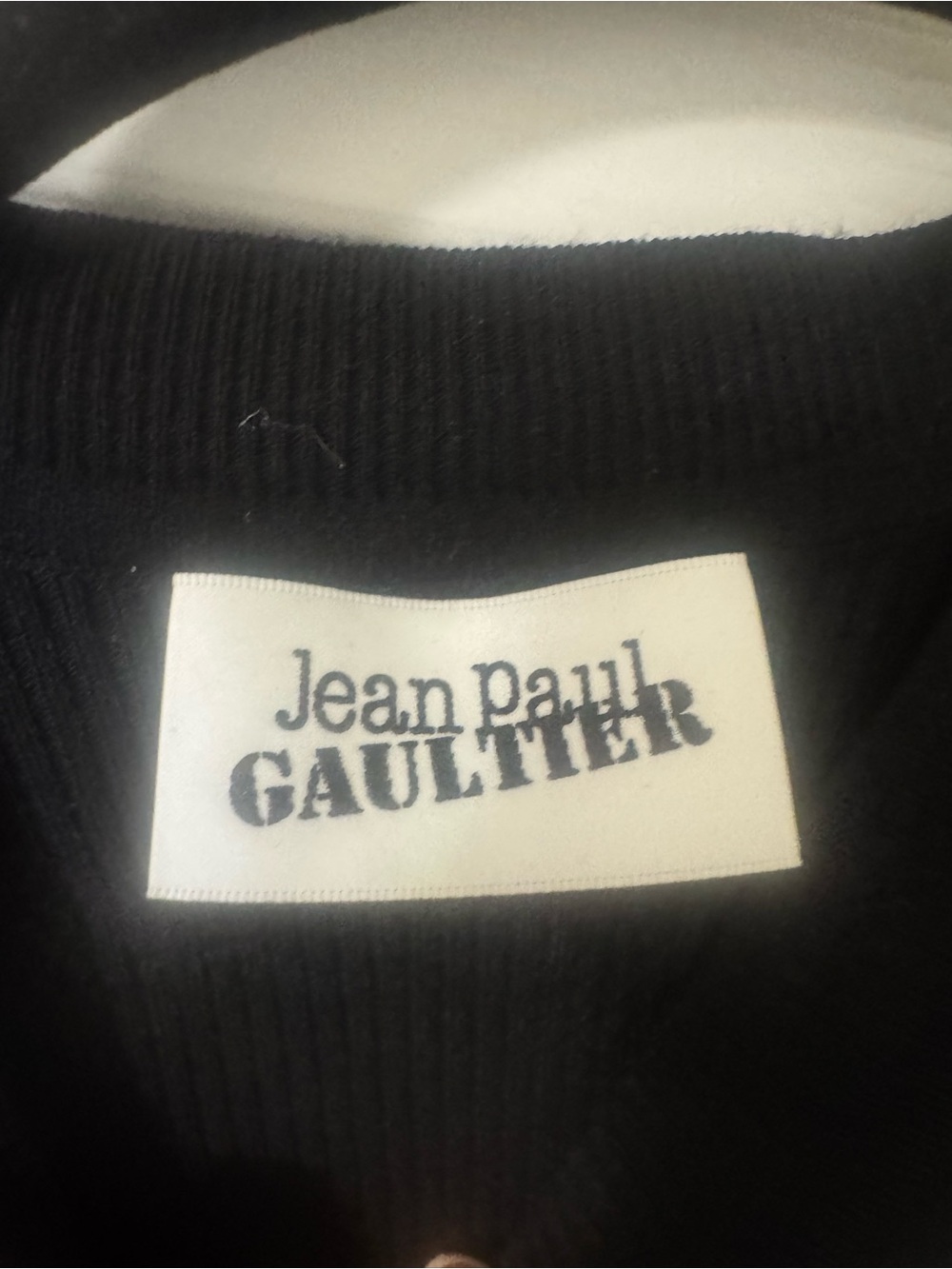 Jean Paul Gaultier Black Ribbed dress